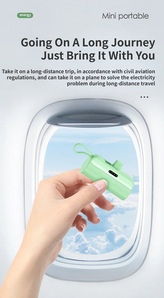 Power Bank 5000mAh Built in Cable Mini PowerBank External Battery Portable Charger For iPhone Samsung Xiaomi Spare Power Banks