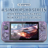 X39 Pro Handheld Game Console 4.5 Inch IPS Screen 3000mAh Rechargeable Video Game Console With 4000+ Games Support 2 Players